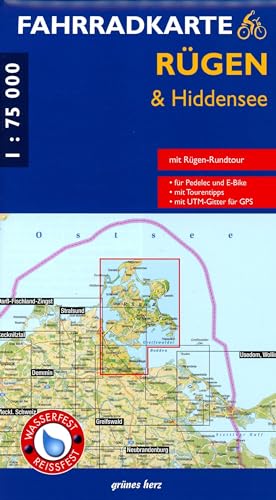 Fahrradkarte Rügen & Hiddensee: Mit Rügen-Rundtour. Wasser- und reißfest. (Fahrradkarten)