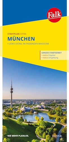 Falk Stadtplan Extra München 1:20.000: mit Ortsteilen von Dachau, Fürstenfeldbruck, Garching, Germering, Grünwald, Ismaning, Taufkirchen