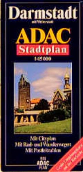 ADAC Stadtpläne, Darmstadt mit Weiterstadt: Mit City- u. Durchfahrtspl., Postleitzahlen u. großer Umgebungskte.