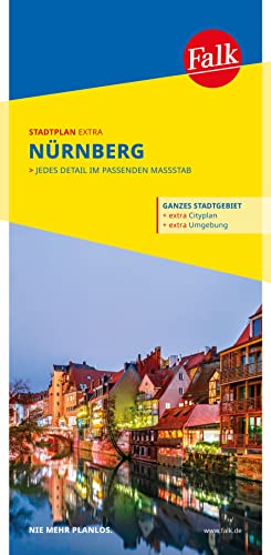 Falk Stadtplan Extra Nürnberg 1:20.000: mit Ortsteilen von Feucht, Fürth, Heroldsberg, Oberasbach, Röthenbach a. d. P.,