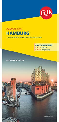 Falk Stadtplan Extra Hamburg 1:22.500: mit Ortsteilen von Ahrensburg, Neu Wulmstorf, Oststeinbek, Pinneberg,