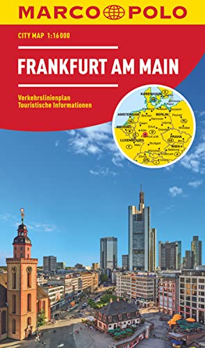 MARCO POLO Cityplan Frankfurt am Main 1:16.000: Verkehrslinienplan, Touristische Informationen