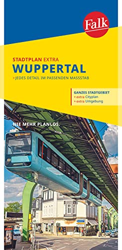 Falk Stadtplan Extra Wuppertal 1:20.000: mit Ortsteilen von Haan, Remscheid, Solingen, Schwelm, Wülfrath