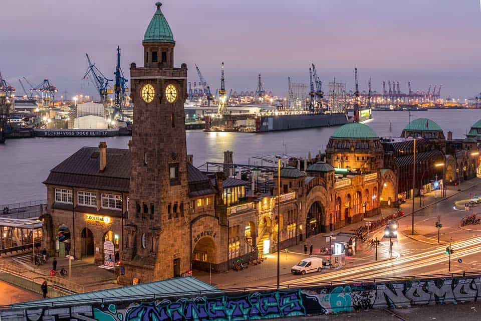 Die Elbe bei Hamburg