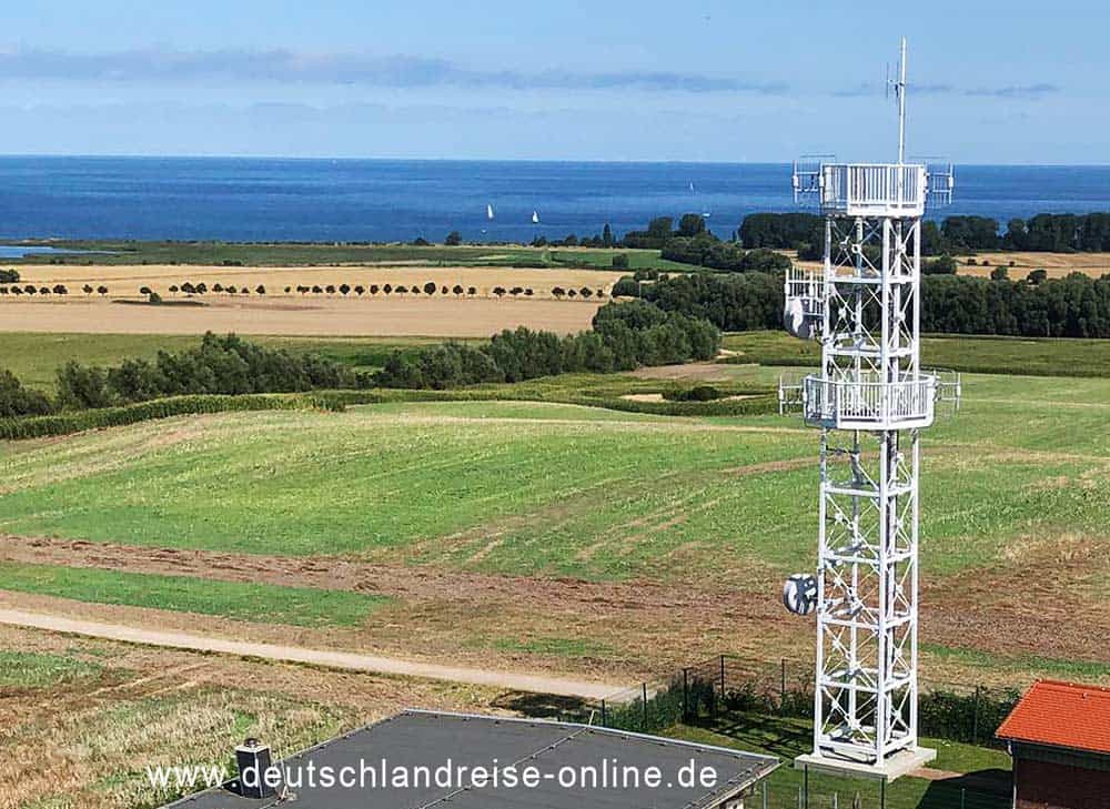 Aussicht vom Leuchtturm Buk in Bastorf (www.deutschlandreise-online.de)