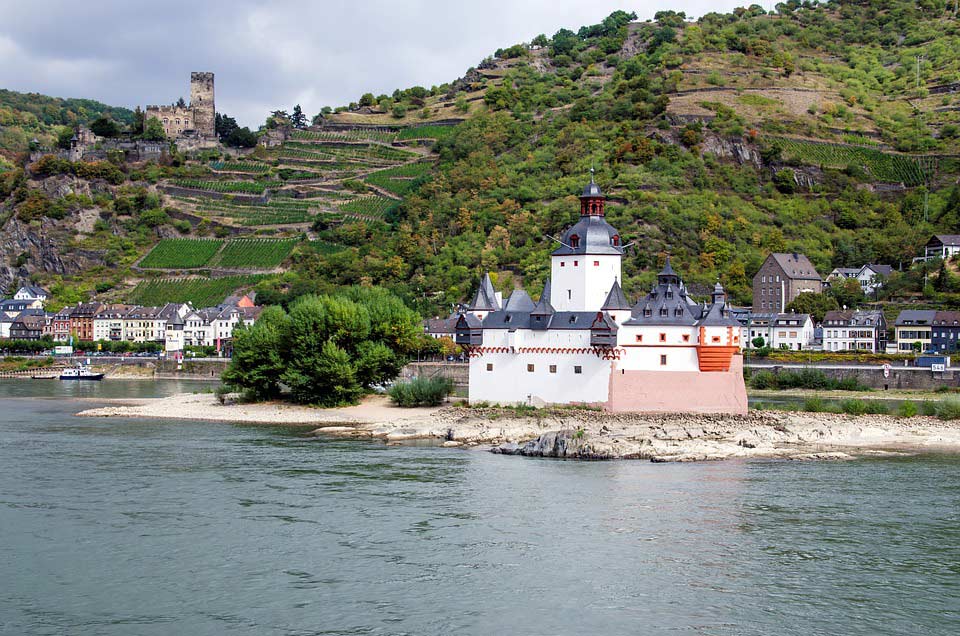 Zollburg Pflalgrafenstein am Rhein im Bundesland Rheinland-Pfalz